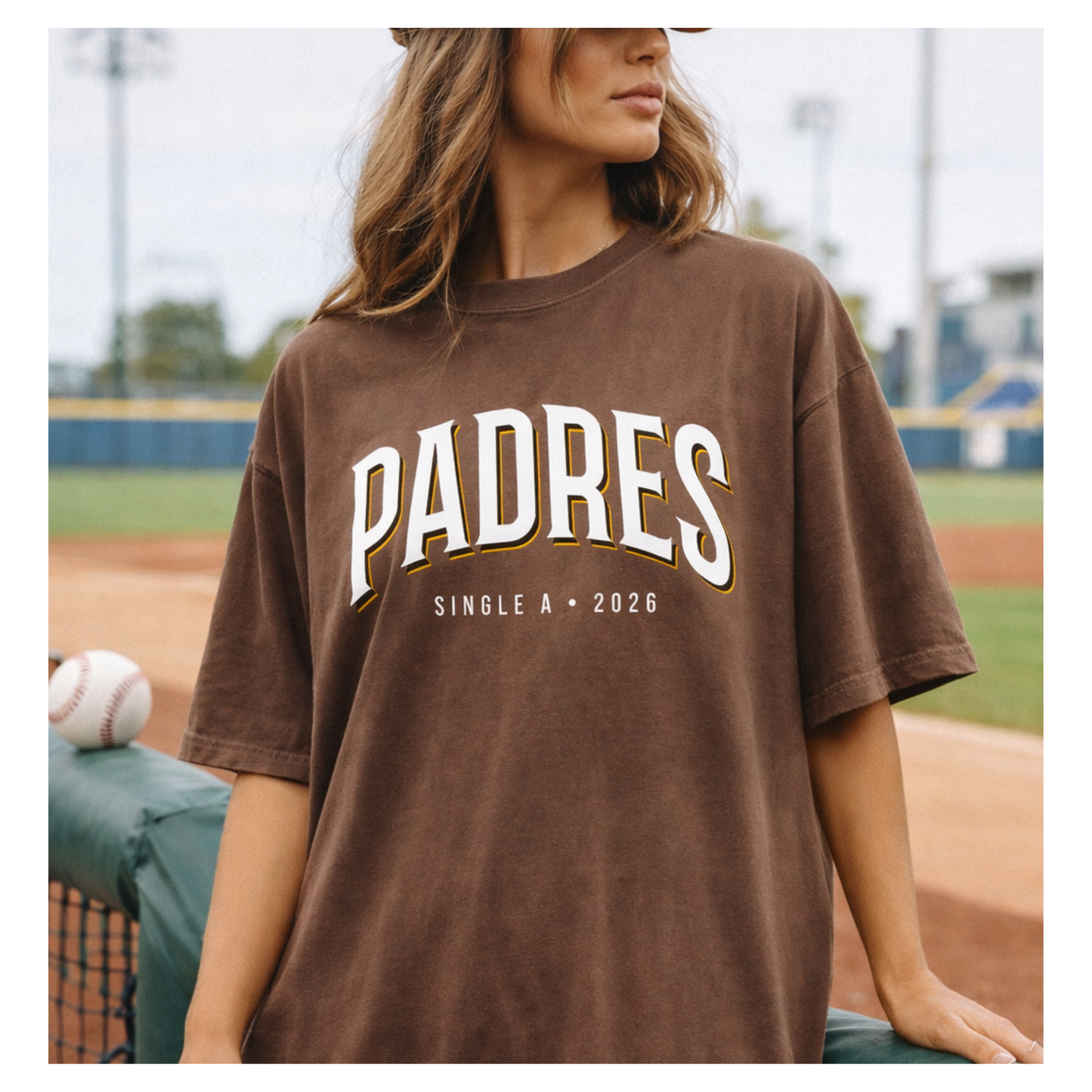 Single A Padres Shirt | Adult Unisex Sizing | Comfort Colors Garment-Dyed
