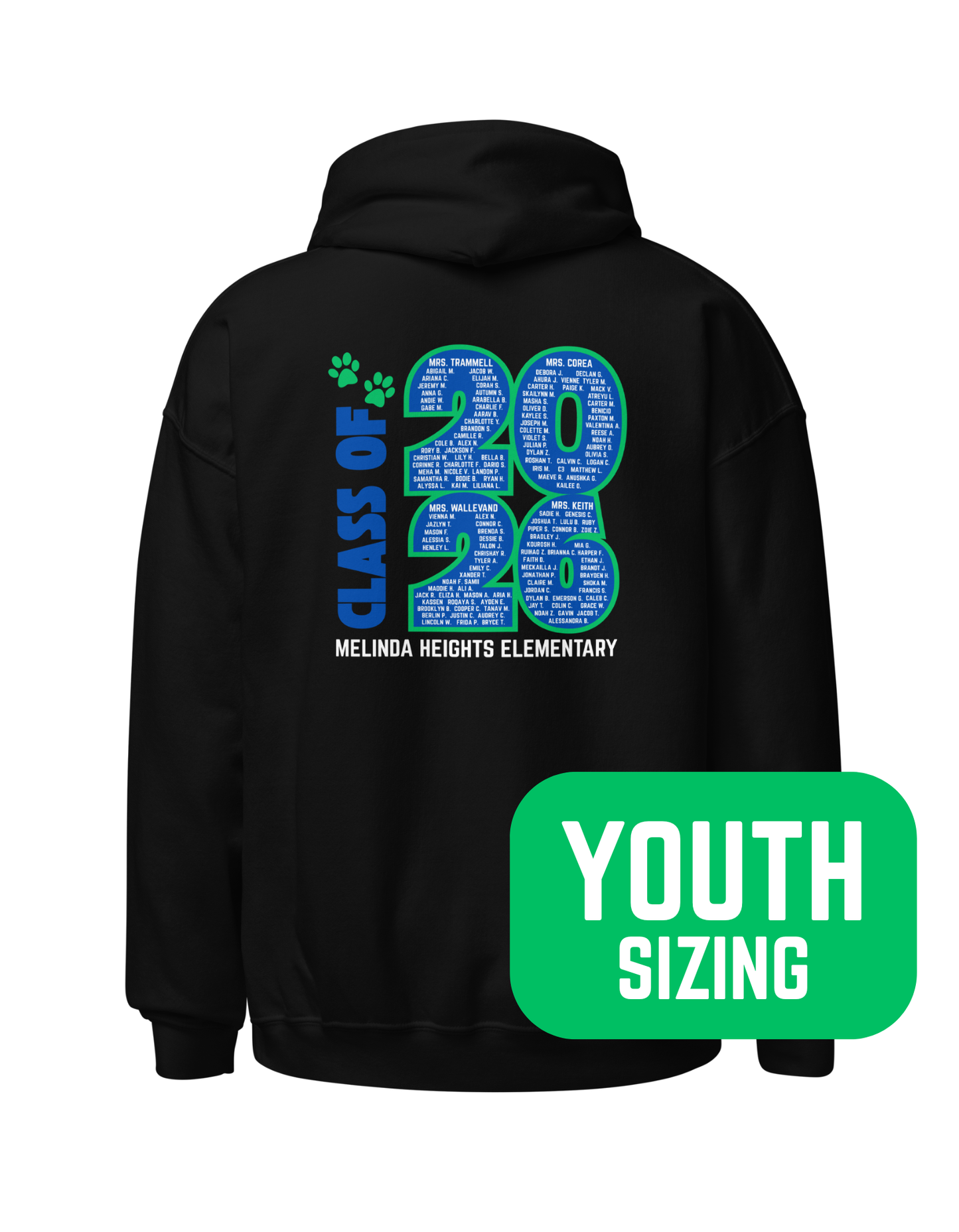 Melinda Heights Class of 2026 YOUTH Hoodie