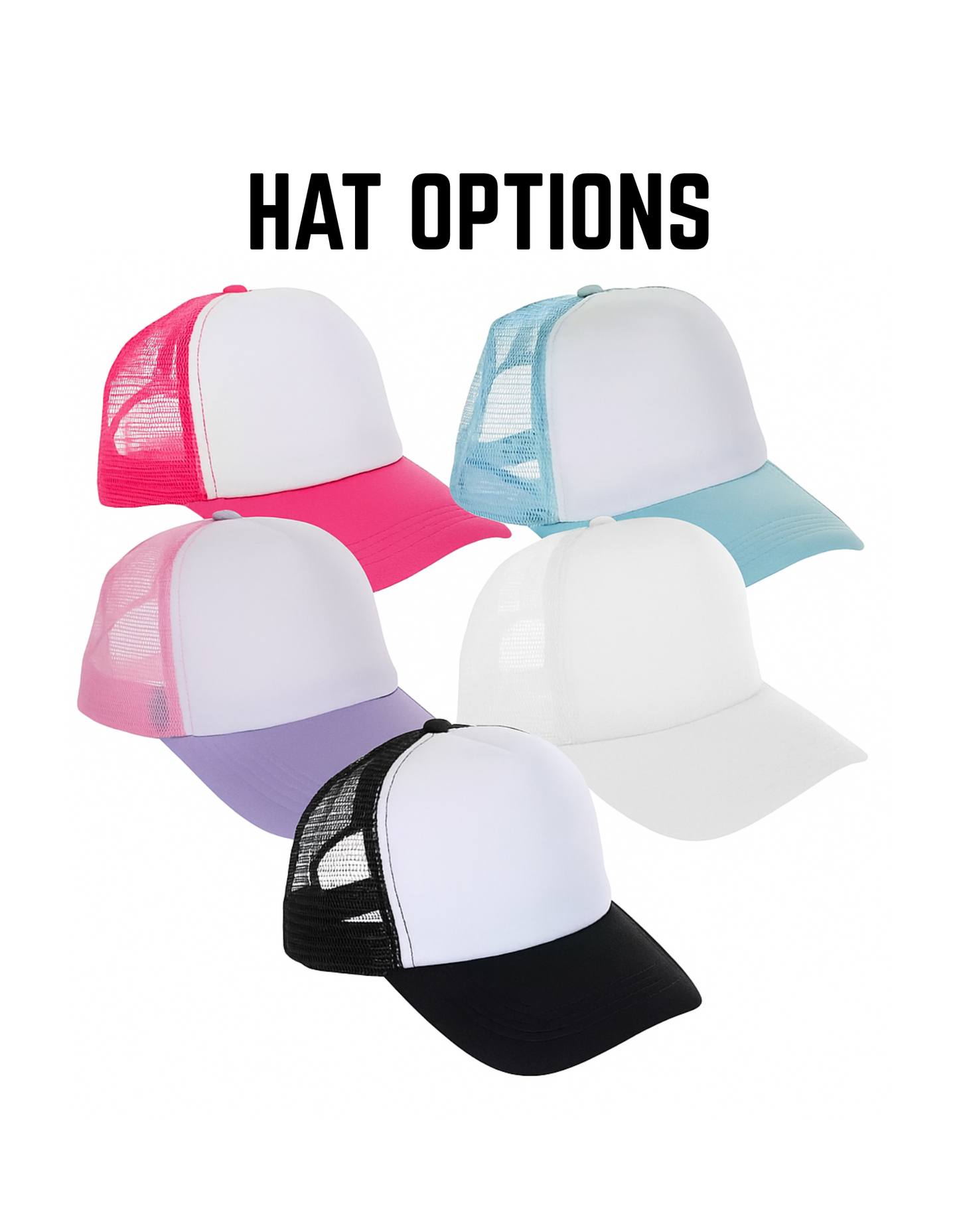 Girls Trucker Hat with Chenille Patches | Custom Design