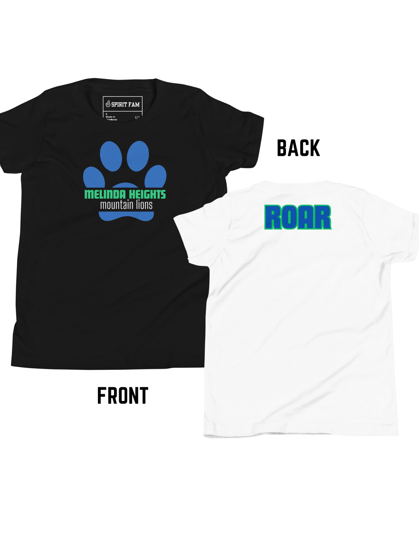Melinda Heights T-Shirt | ROAR Back | YOUTH Unisex Sizing