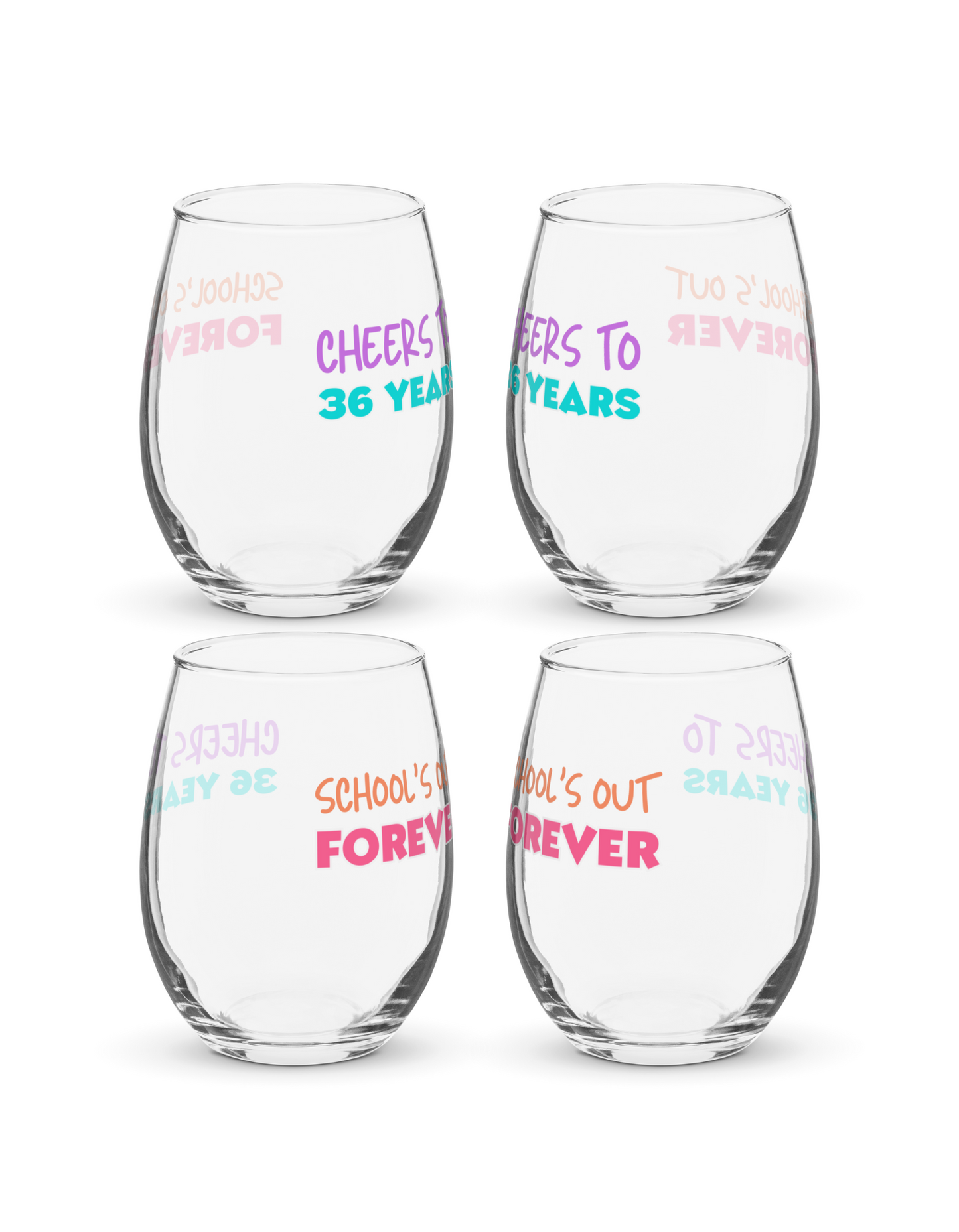 Custom Stemless Wine Glass | 15 oz