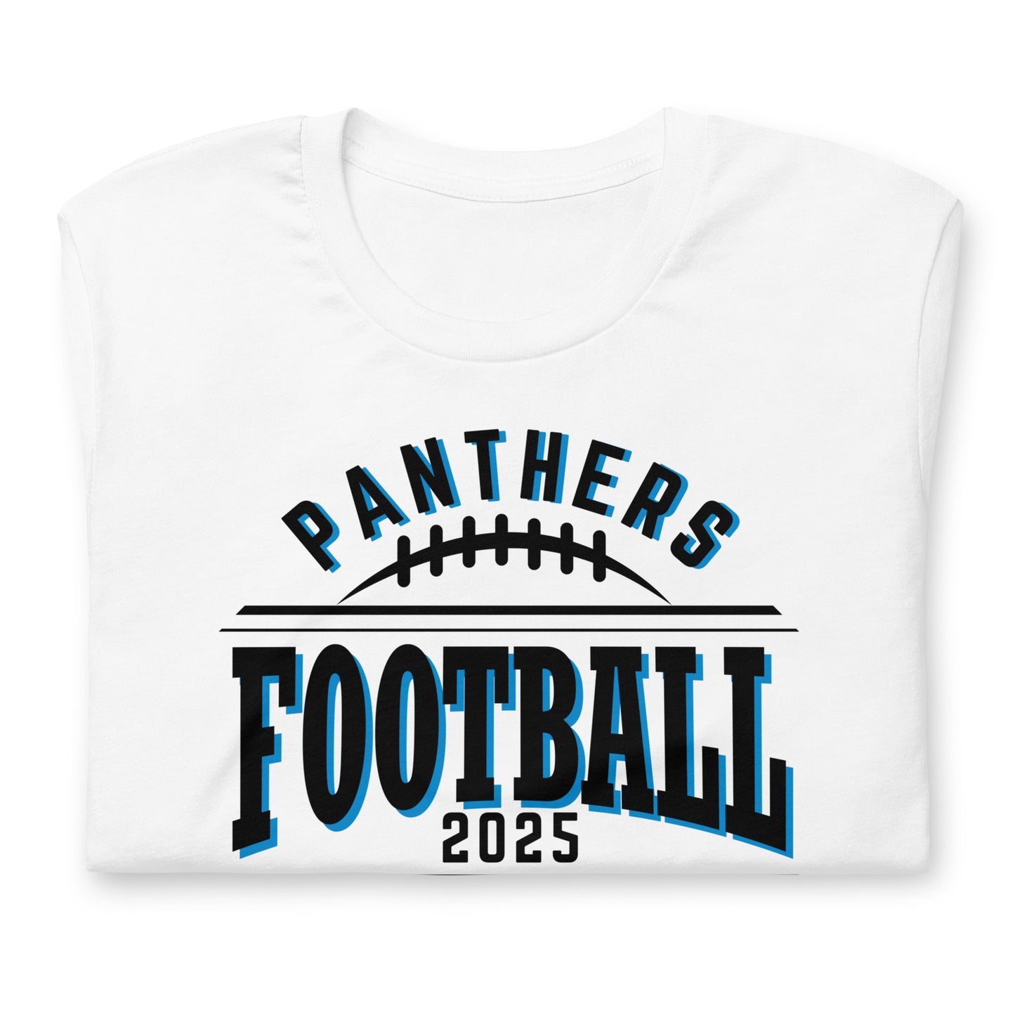 Panthers Flag Football Shirt | Bold Text Front Design | ADULT Unisex Sizing