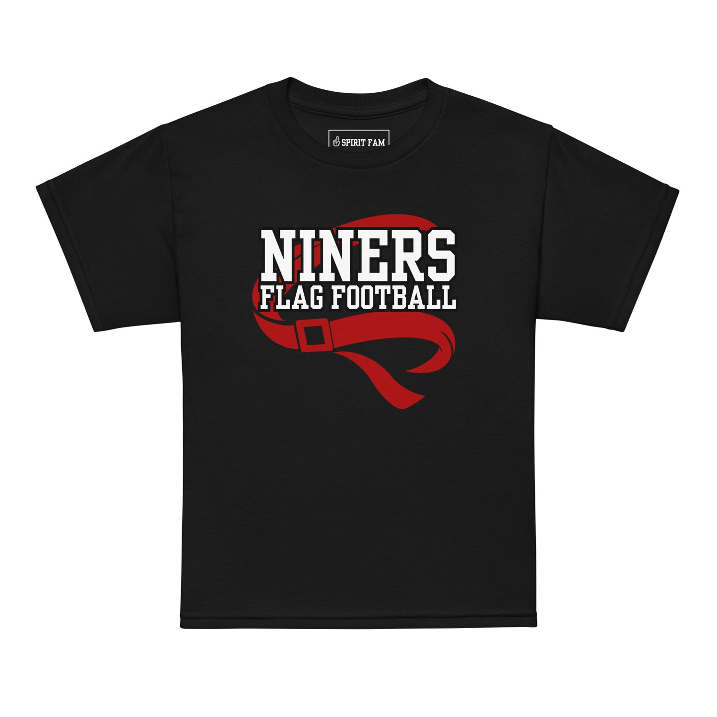 Niners Flag Football Shirt | Flag Belt Front Design | YOUTH Unisex Sizing