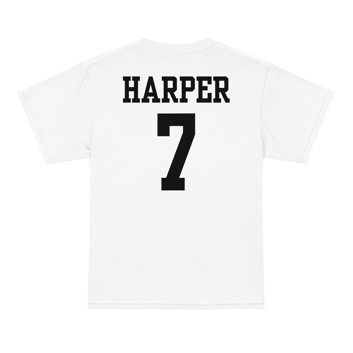 Niners Flag Football Shirt | Bold Text Front Design | Custom Name Back | YOUTH Unisex Sizing