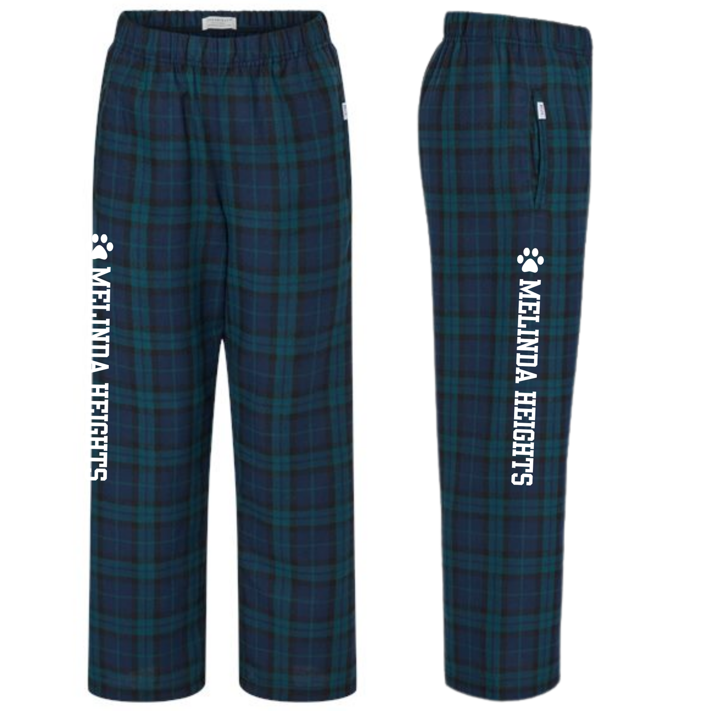 Melinda Heights Pajama Pants | School Name Leg Design