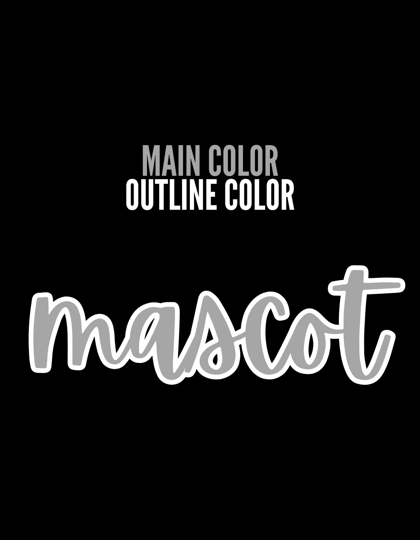 Mascot Hoodie | Custom Script Mascot Name with Team Colors | Adult Unisex Sizing