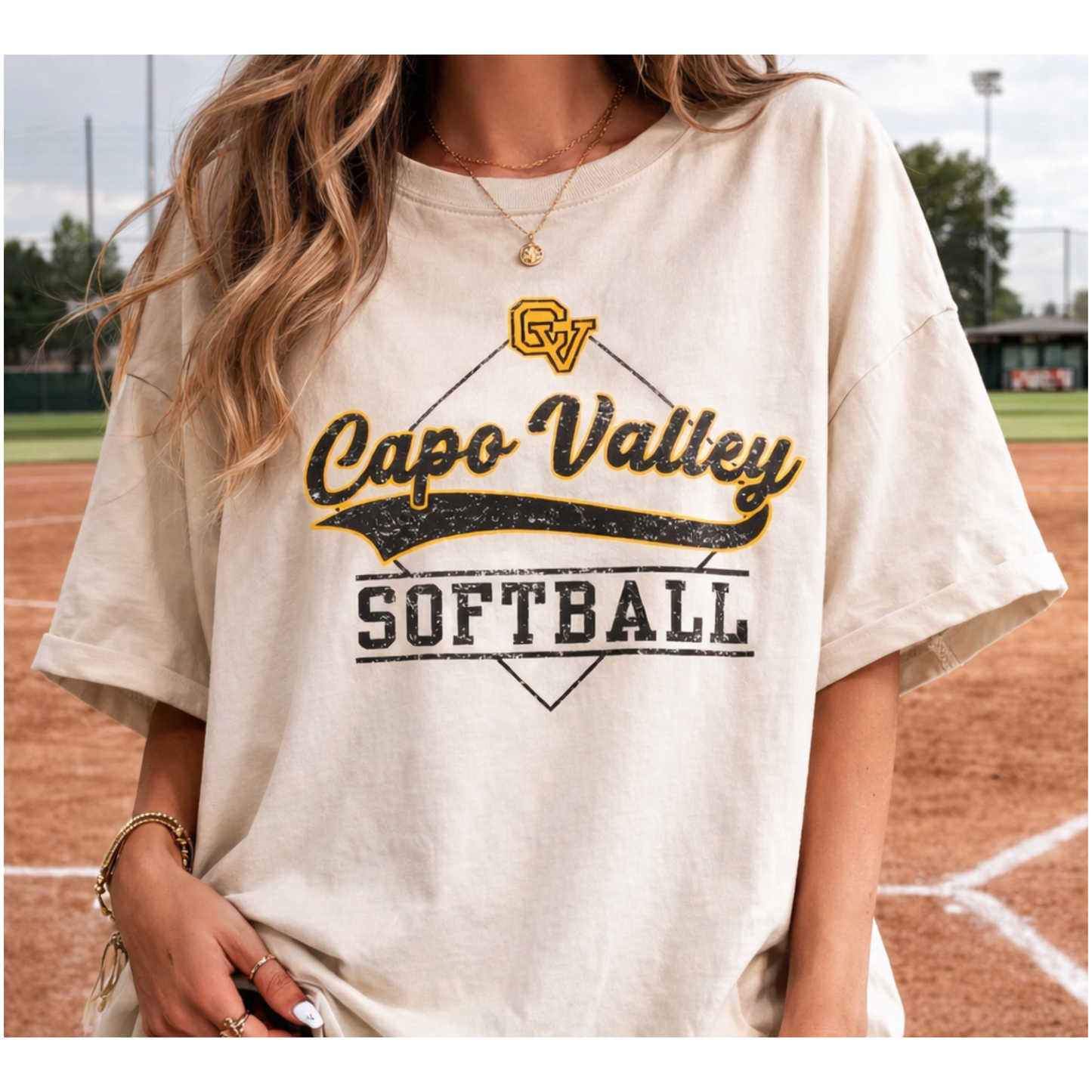 Capo Valley Softball Shirt | Design 4 | Comfort Colors Adult Unisex