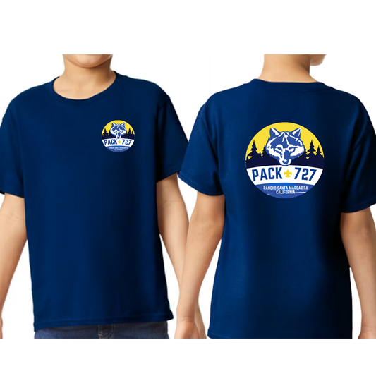 Cotton Cub Scouts Pack 727 YOUTH Shirt