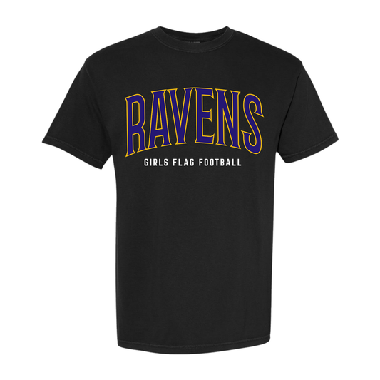 Ravens Girls Flag Football Shirt | Design 3