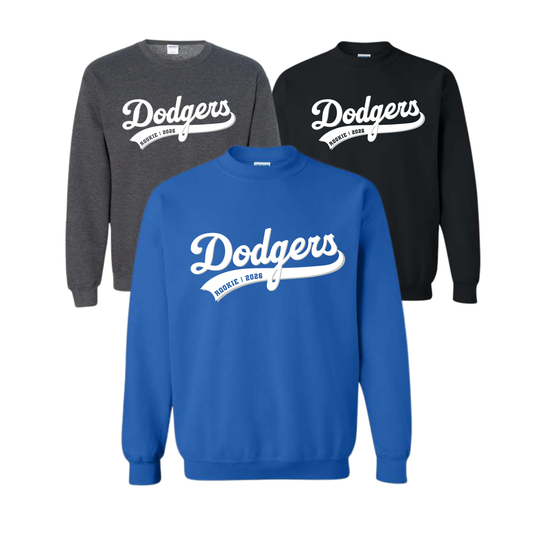 Rookie Dodgers Crewneck Sweatshirt | Adult Unisex Sizing