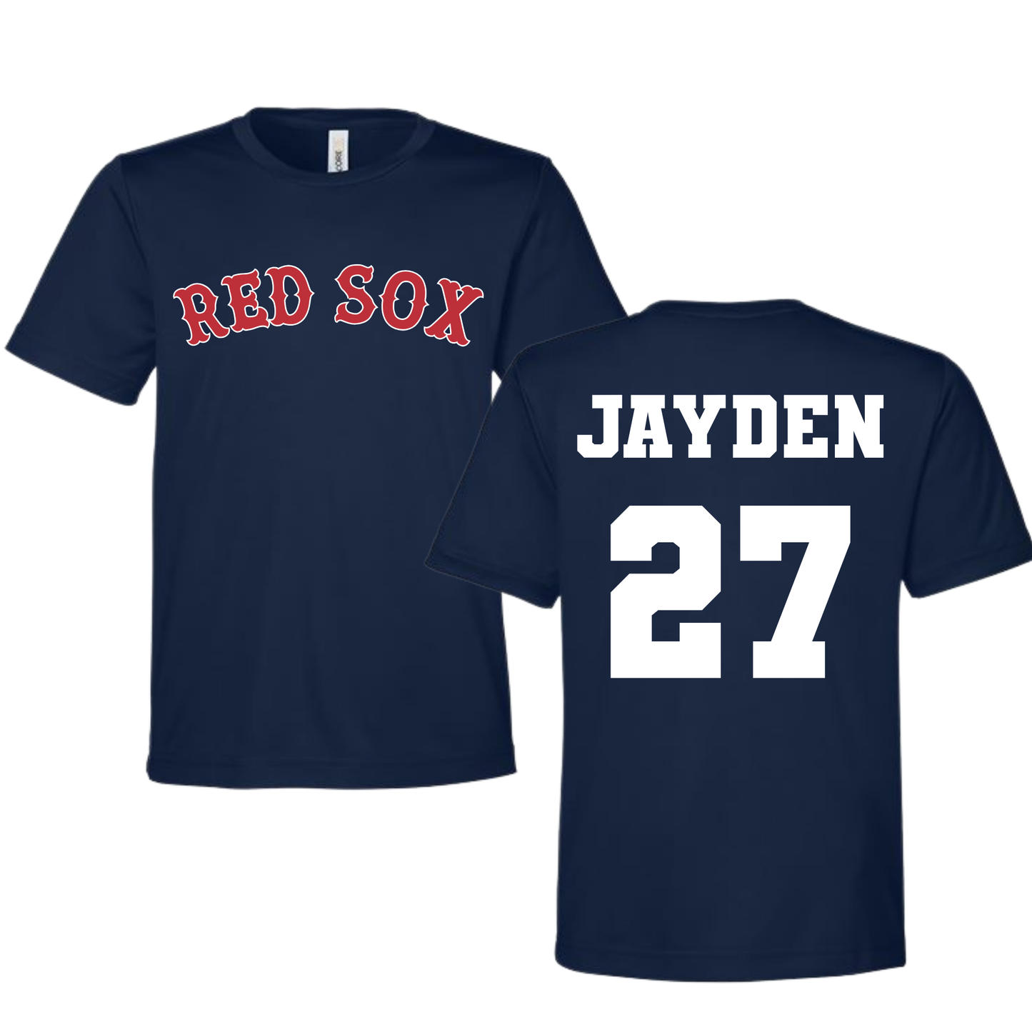Rookie Red Sox Practice Shirt | Youth Sizing | Custom Name and Number
