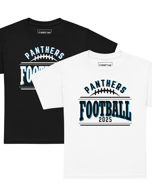 Panthers Flag Football Shirt | Bold Text Front Design | YOUTH Unisex Sizing