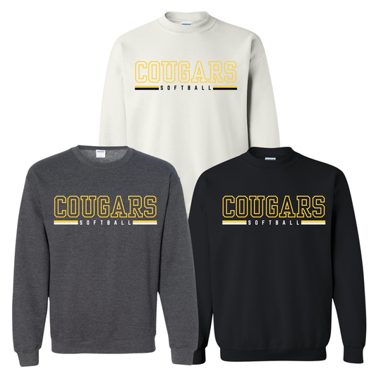 Capo Valley Softball Crewneck Sweatshirt | Design 2 | Adult Unisex Sizing