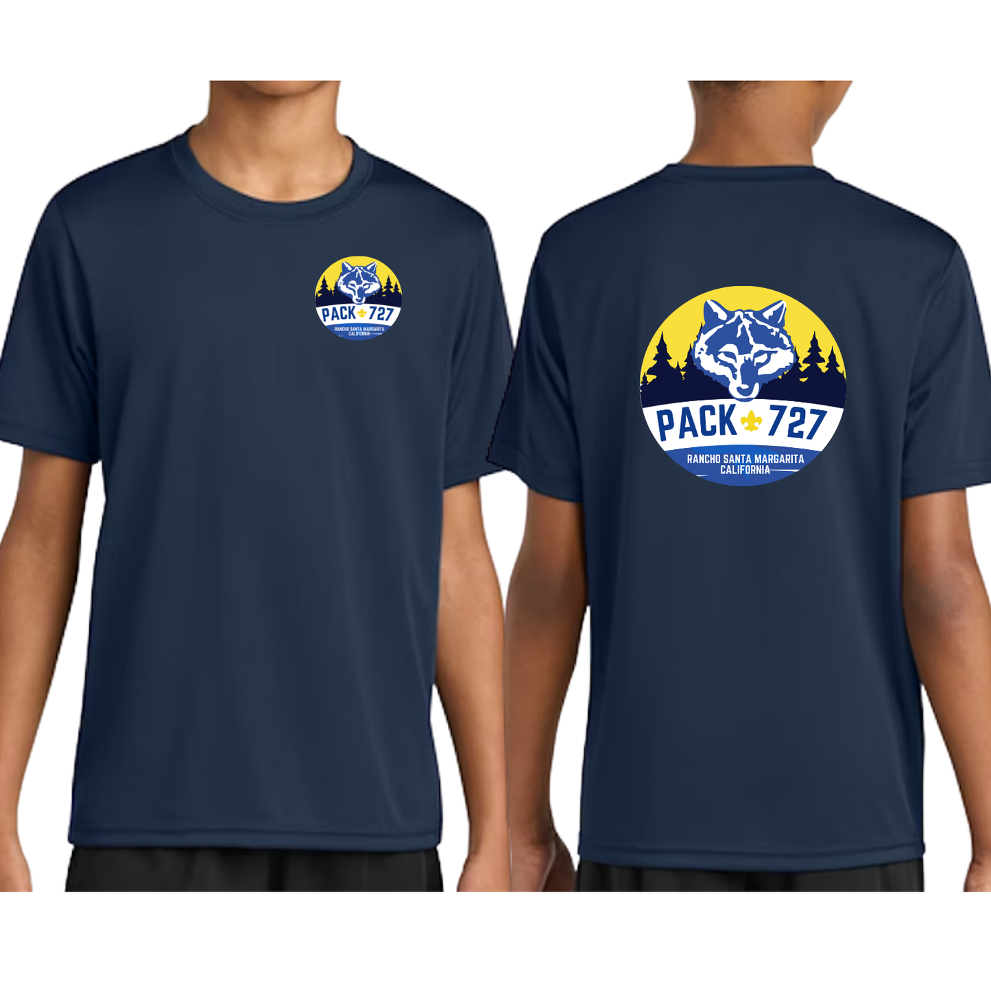 Polyester Cub Scouts Pack 727 YOUTH Shirt
