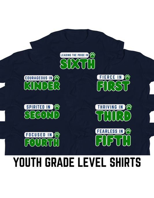 Melinda Heights Grade Level Shirt | Bubble Letter Design | YOUTH Unisex Sizing