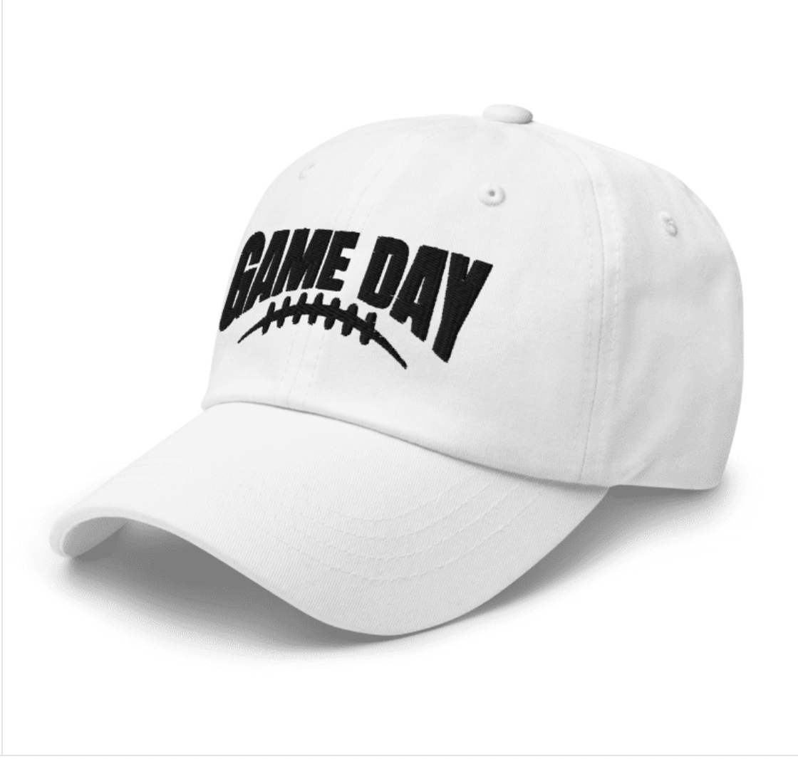 Football Game Day Hat | Classic Hat | Adjustable Strap