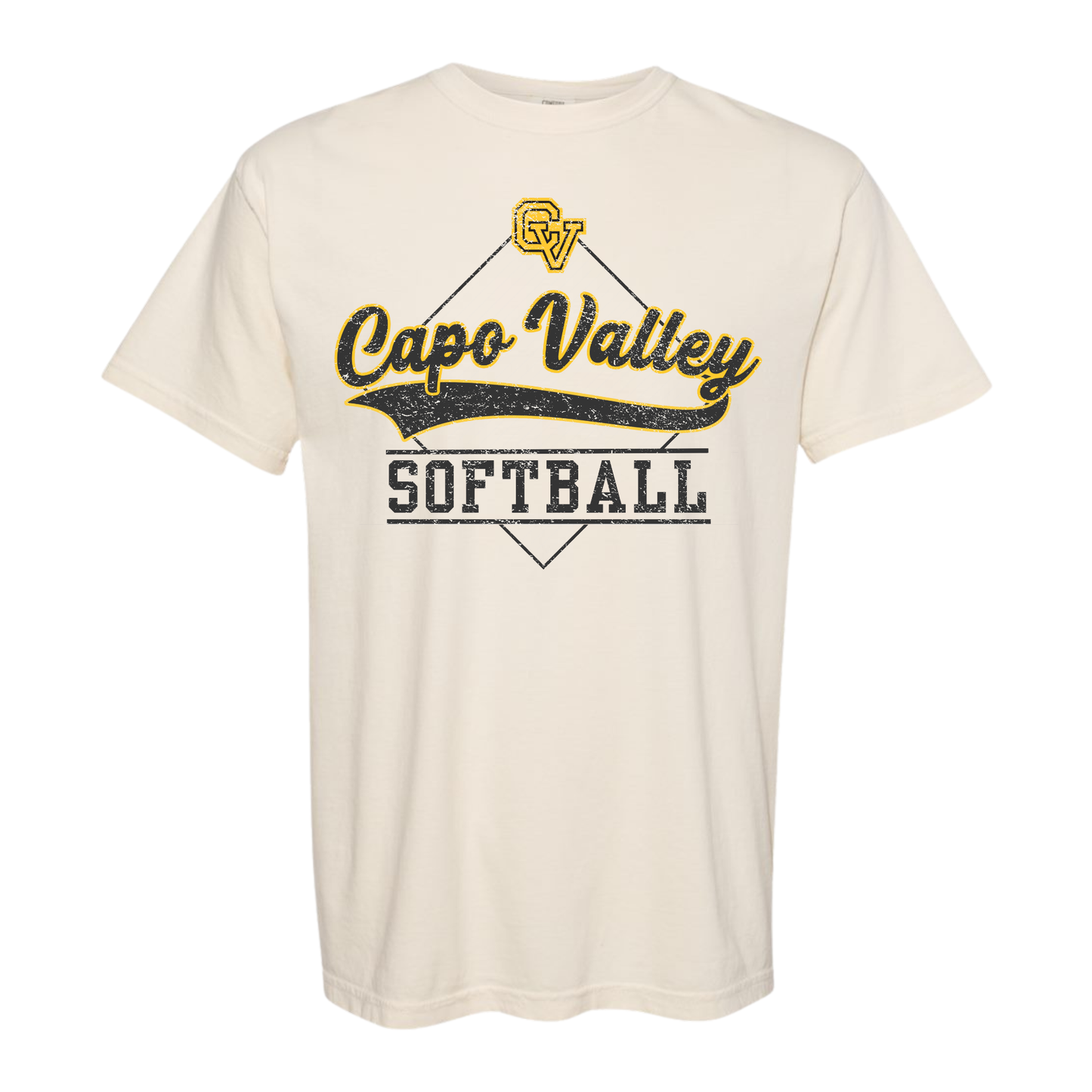 Capo Valley Softball Shirt | Design 4 | Comfort Colors Adult Unisex