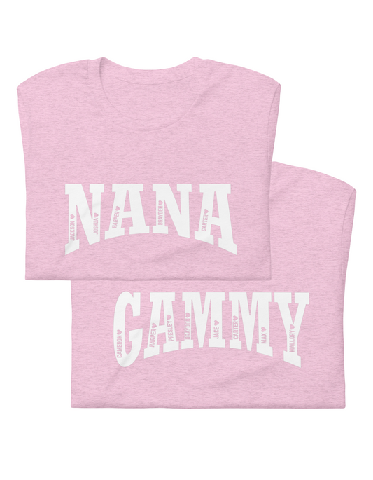Grandparent Gift | Grandma Nana Gammy | Custom Grandkids' Names