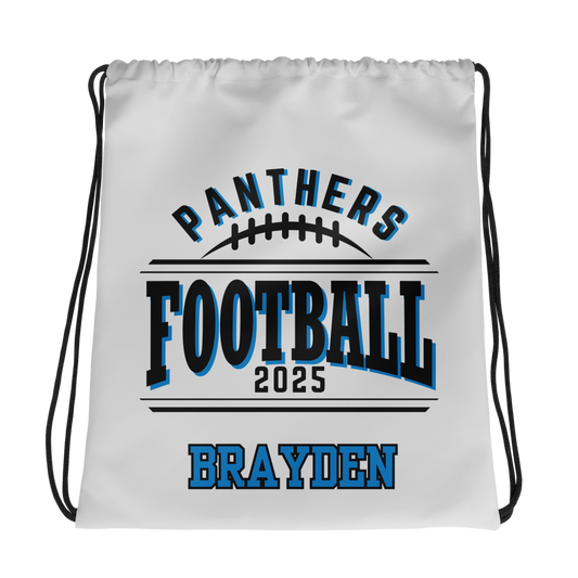 Panthers Flag Football Drawstring Bag | Custom Name