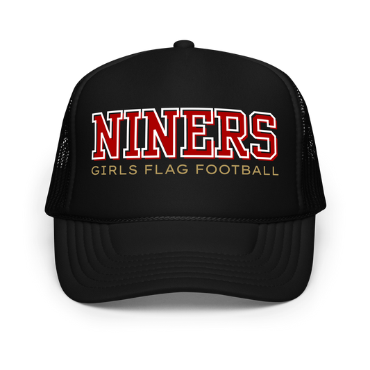 Niners Girls Flag Football Foam Trucker Hat