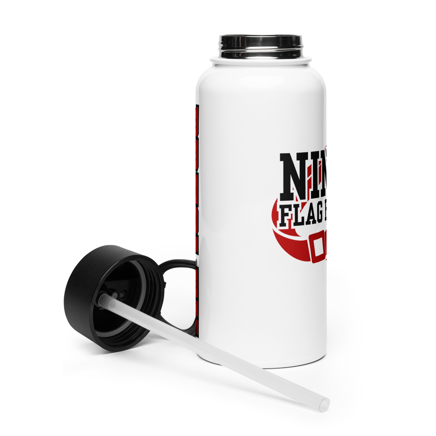 Niners Flag Football Water Bottle | Custom Name