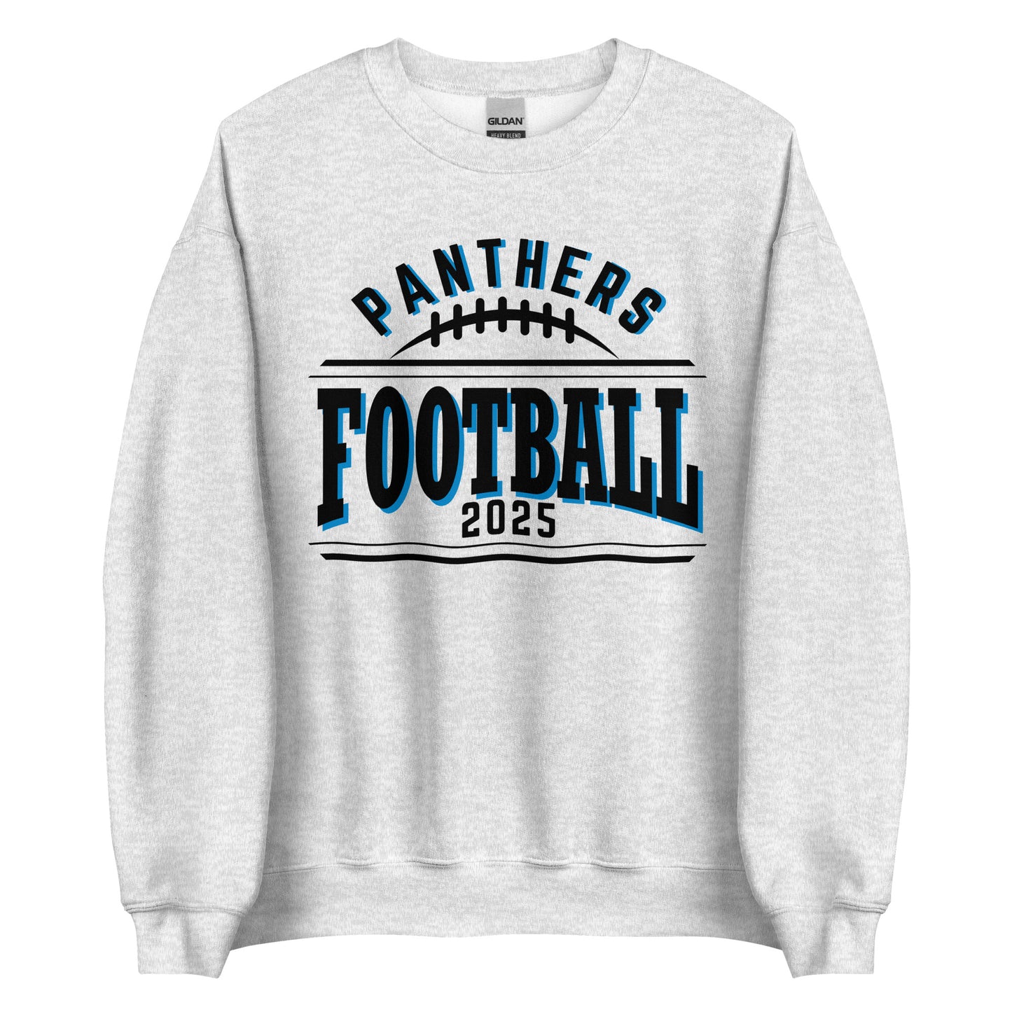 Panthers Flag Football Crewneck Sweatshirt | Bold Text Front Design | ADULT Unisex Sizing