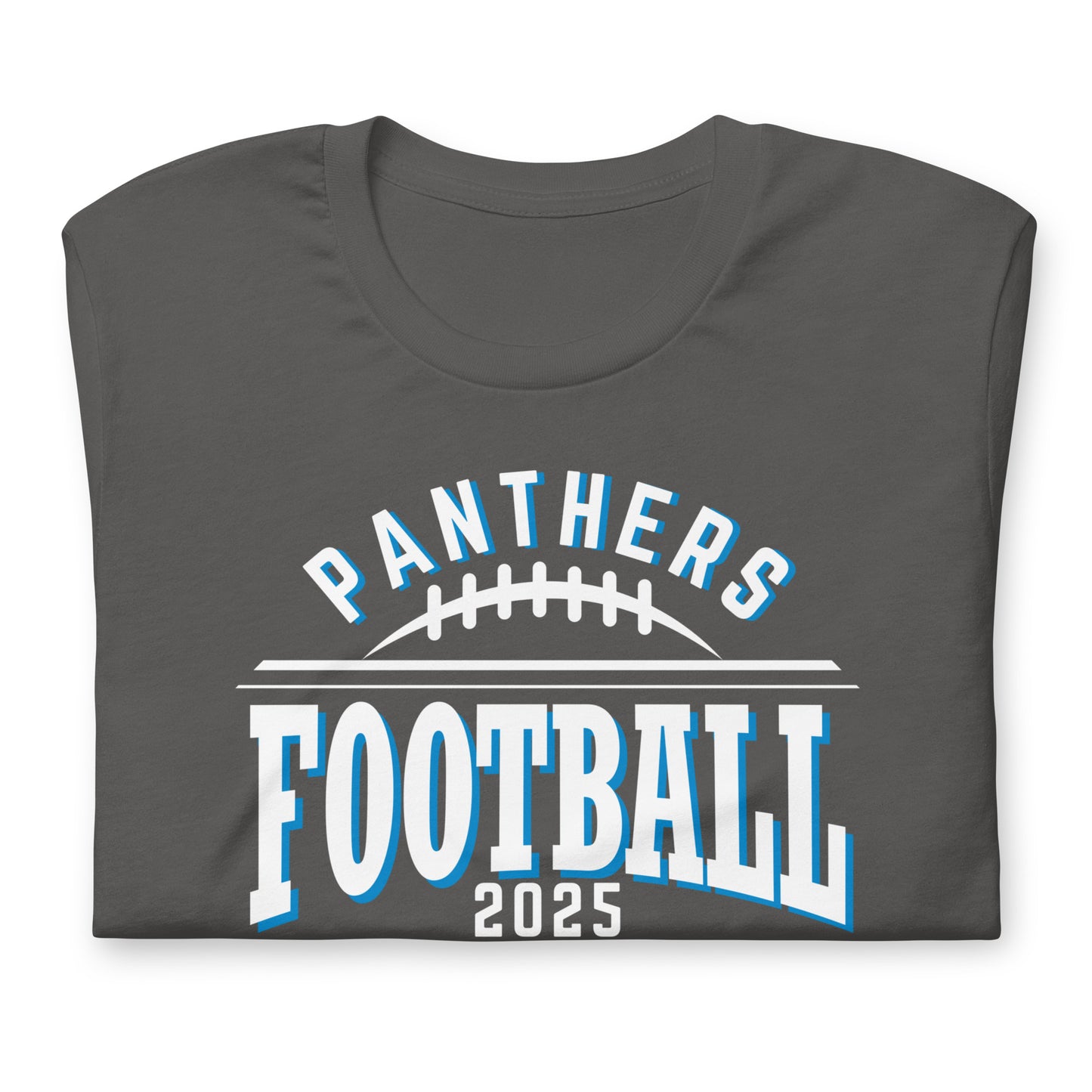 Panthers Flag Football Shirt | Bold Text Front Design | ADULT Unisex Sizing