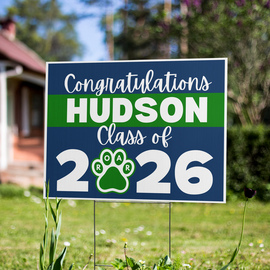Melinda Heights Yard Sign | Class of 2026 | Custom Name