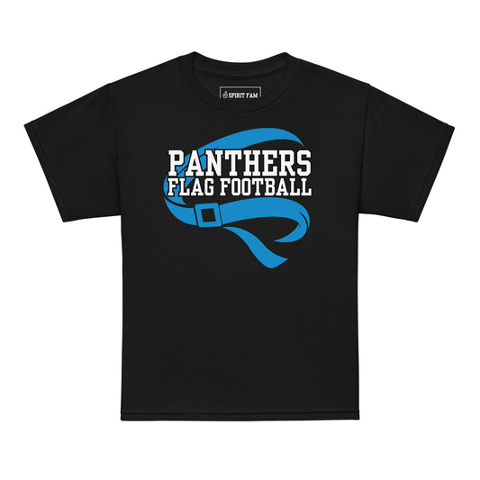 Panthers Flag Football Shirt | Flag Belt Front Design | YOUTH Unisex Sizing